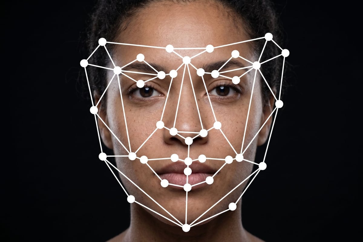 Facial scan of face id