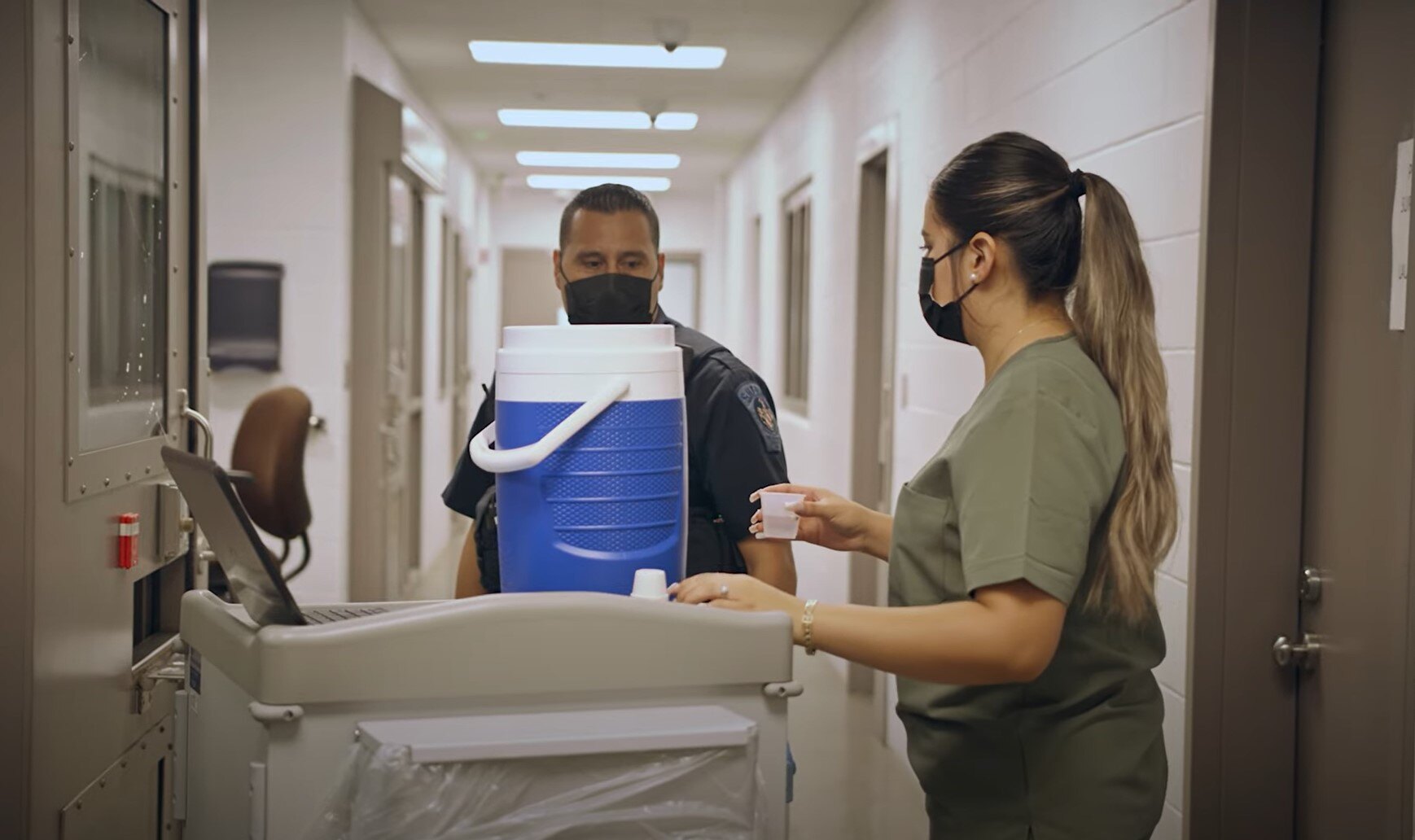 inmate receiving medication